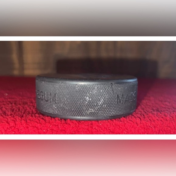 Signed Keith Acton Vegum NHL Black Hockey Puck Collectible - Picture 3 of 9